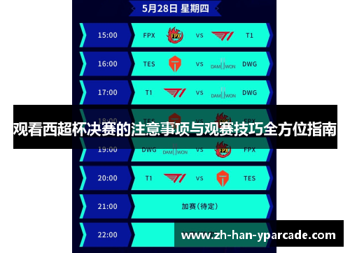 观看西超杯决赛的注意事项与观赛技巧全方位指南